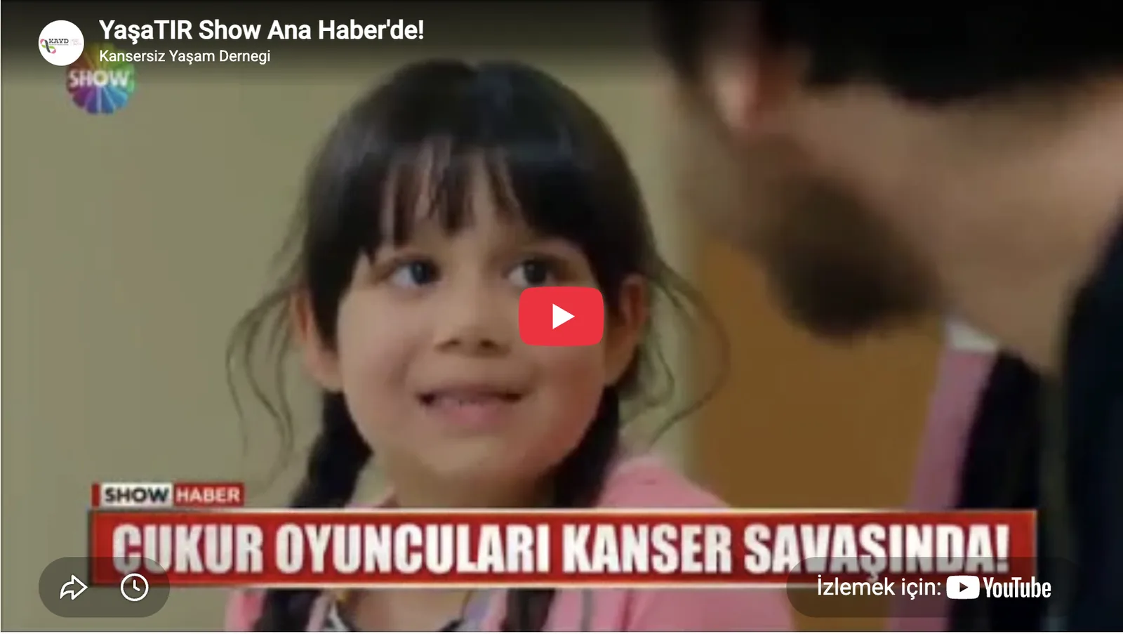 YaşaTIR on Show Ana Haber: Çukur cast in the fight against cancer
