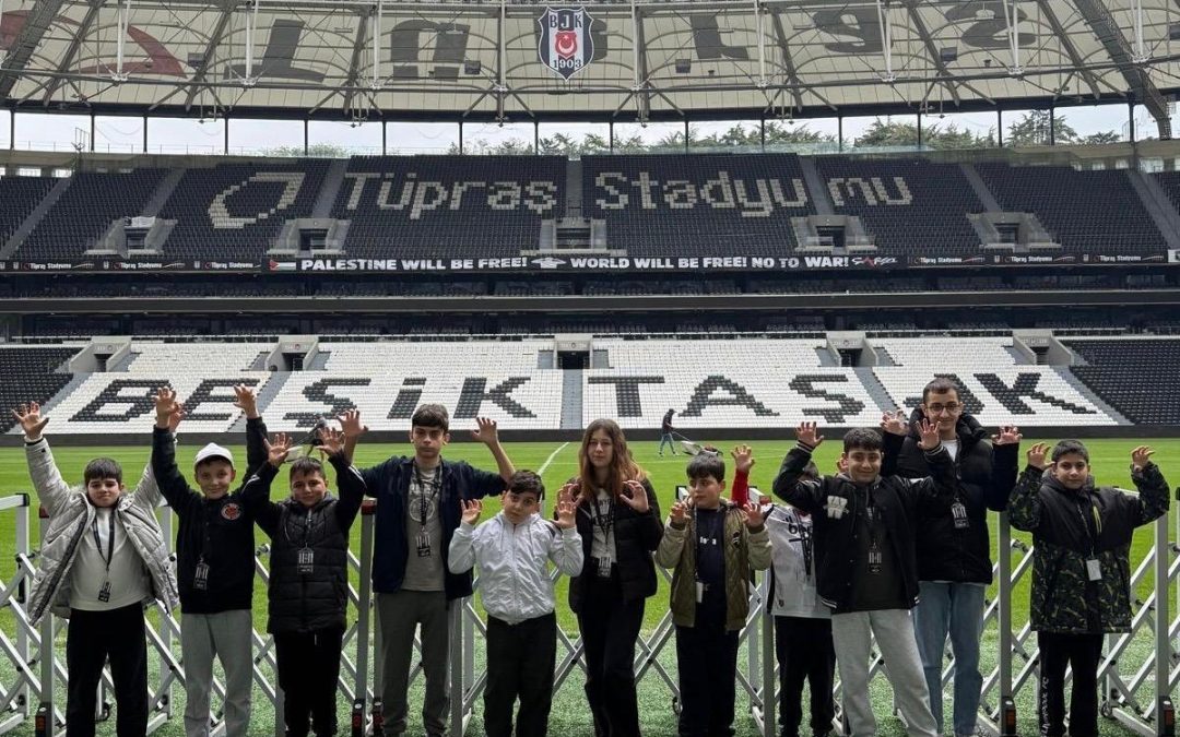 Minik Kartallar, BJK Vodafone Park’ta unutulmaz bir gün geçirdi